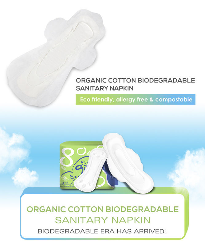 100 Organiczna bawełniana podpaska menstruacyjna 150mm Okres higieny kobiecej Podpaski higieniczne Lady